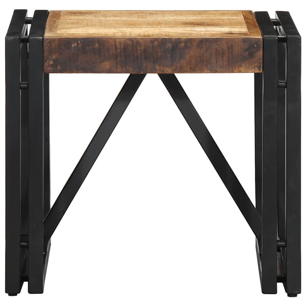 Couchtisch Mango Massivholz 40x40 cm