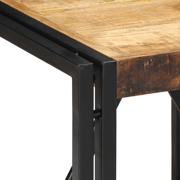 Couchtisch Mango Massivholz 40x40 cm
