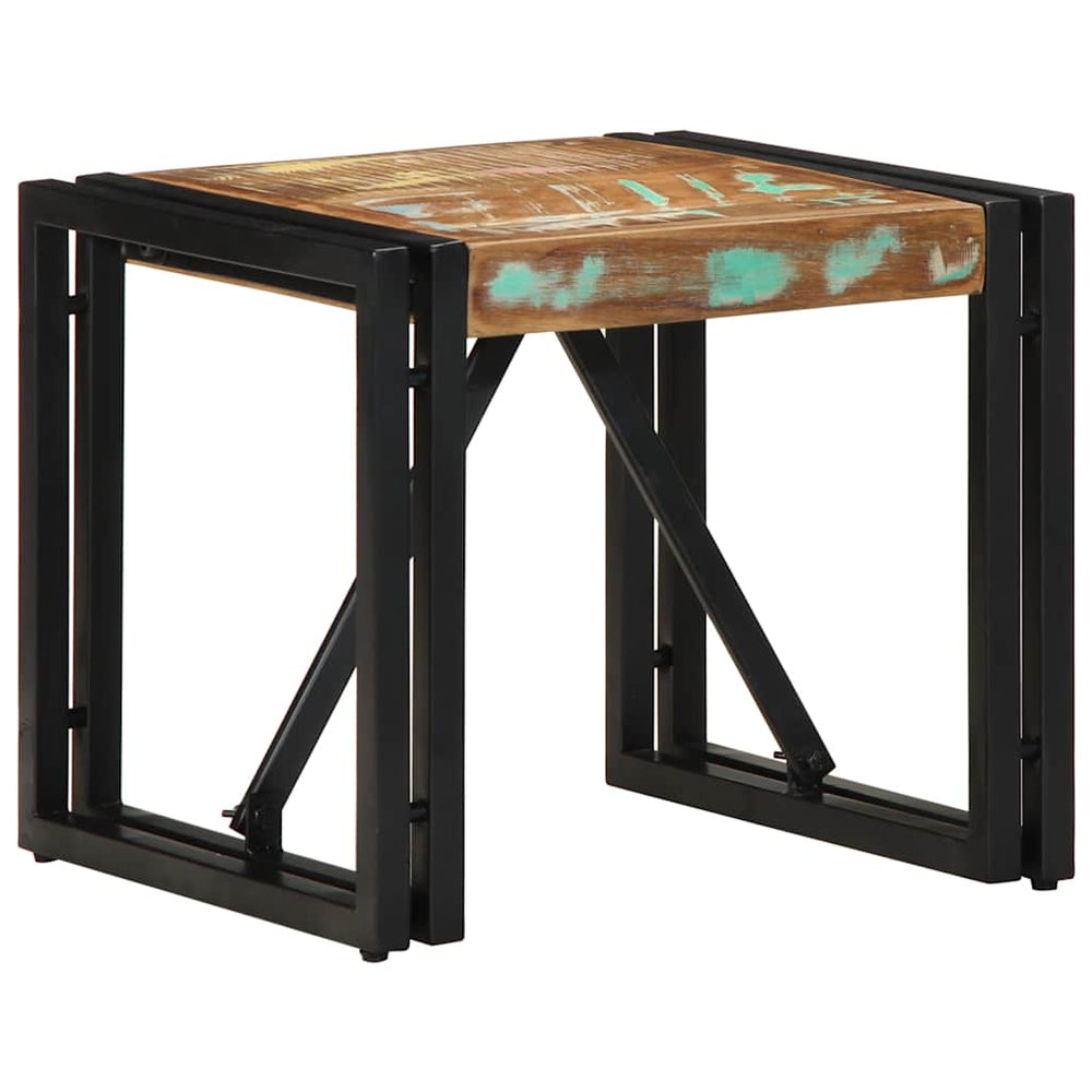 vidaXL Coffee Table Multicolour 40x40x35 cm Reclaimed Solid Wood
