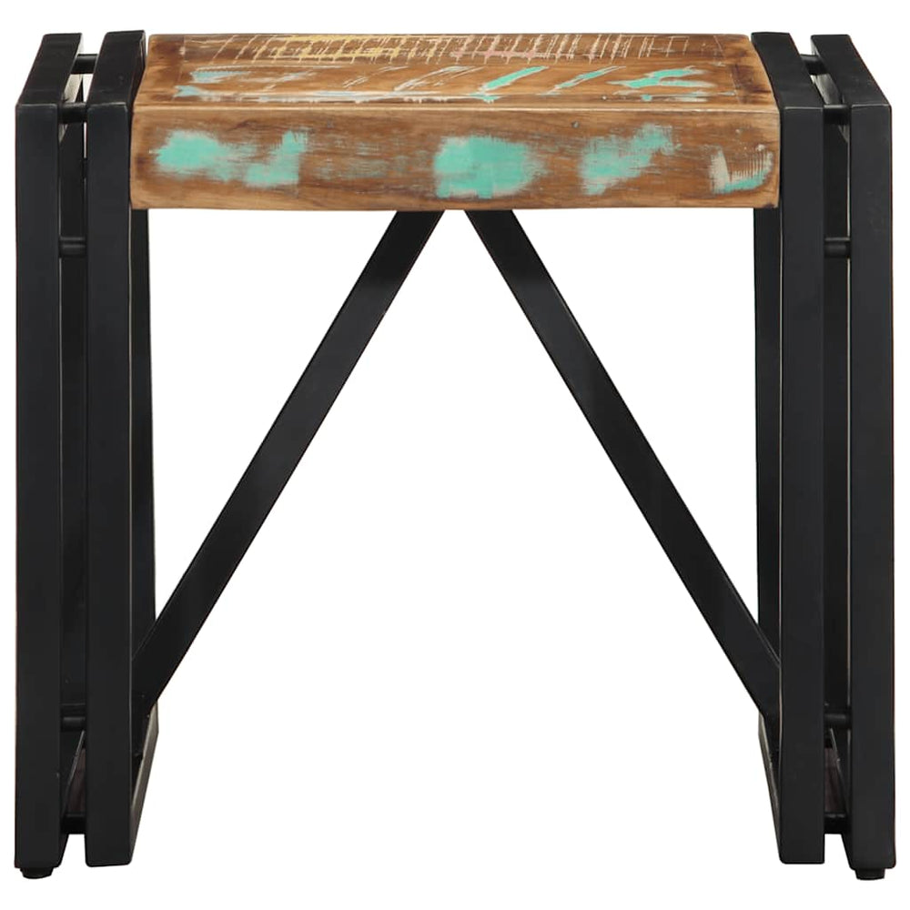 vidaXL Coffee Table Multicolour 40x40x35 cm Reclaimed Solid Wood