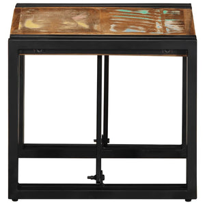 Mehrfarbiger Couchtisch Altholz 40x40 cm