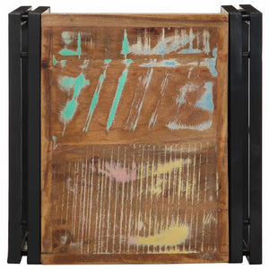 Mehrfarbiger Couchtisch Altholz 40x40 cm