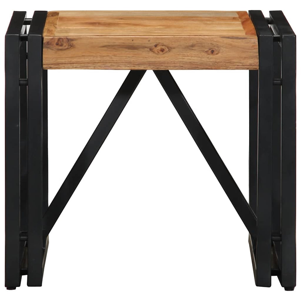 Akazie Couchtisch 40x40x35 cm Massivholz