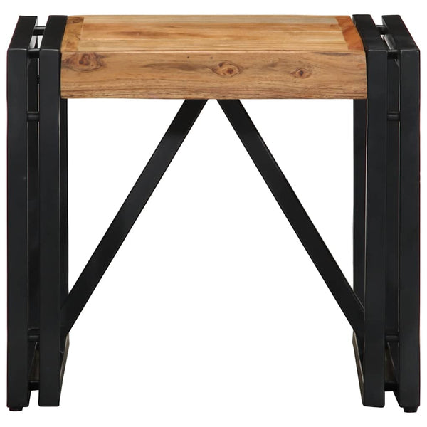 Akazie Couchtisch 40x40x35 cm Massivholz