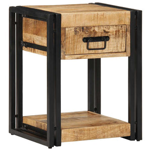 Nachttische 2er Set Mango Massivholz 40x35x50 cm