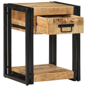 Nachttische 2er Set Mango Massivholz 40x35x50 cm