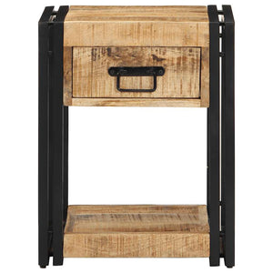 Nachttische 2er Set Mango Massivholz 40x35x50 cm