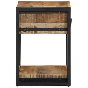 Nachttische 2er Set Mango Massivholz 40x35x50 cm