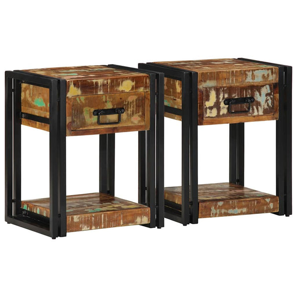 Nachttisch 2er Set Massivholz