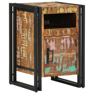 Massivholz Nachttisch Altholz 40x40 cm