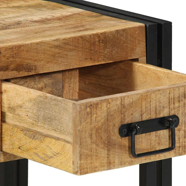 Nachttische 2er Set Mango Massivholz 40x40 cm