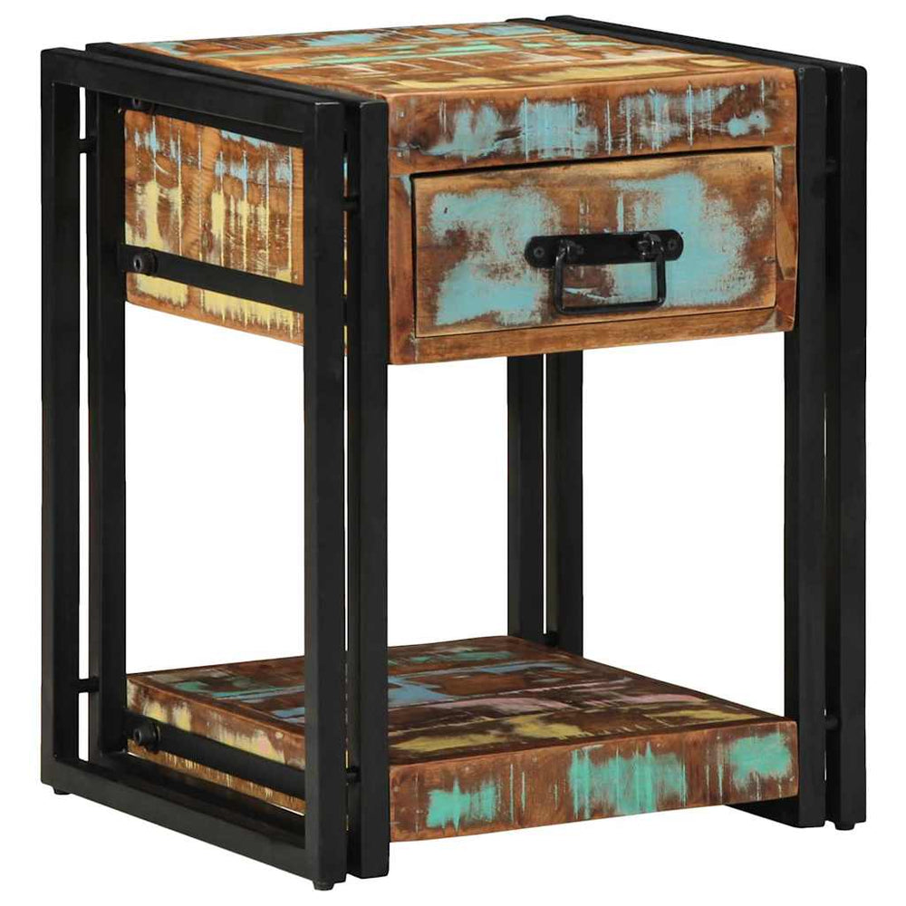vidaXL Bedside Cabinet 2 pcs 40 x 40 x 50 cm Solid Reclaimed Wood