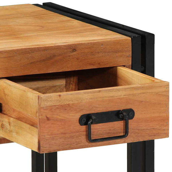 vidaXL Tables de chevet 2 pcs Marron 40 x 40 x 50 cm Bois d'acacia massif
