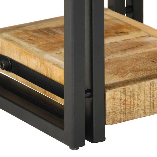 Nachttisch Braun Mango Massivholz 30x30x40 cm