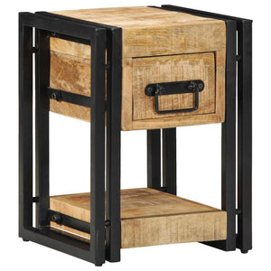 Nachttisch Braun Mango Massivholz 30x30x40 cm