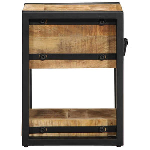Nachttisch Braun Mango Massivholz 30x30x40 cm