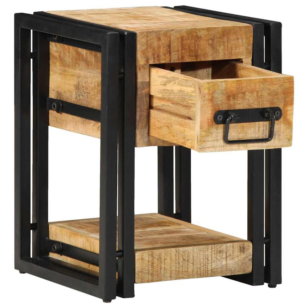 vidaXL Bedside Cabinet 2 pcs Brown 30 x 30 x 40 cm Solid Mango Wood