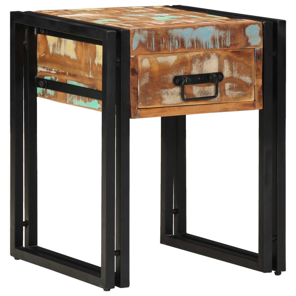 vidaXL Side Table 40 x 40 x 50 cm Solid Reclaimed Wood
