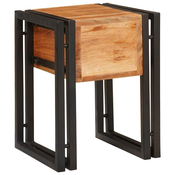 Nachttisch Akazie Massivholz 30x30x40cm