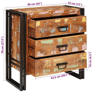 Sideboard Braun Massivholz 66x33x70cm