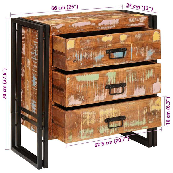 Sideboard Braun Massivholz 66x33x70cm