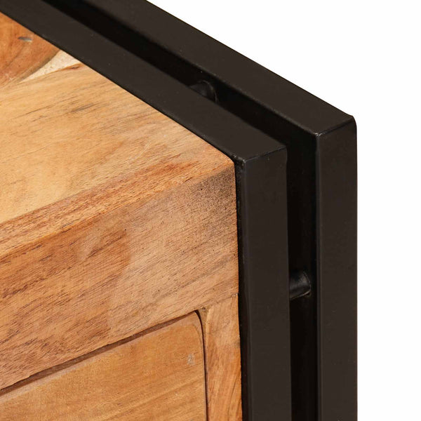 Braunes Sideboard Akazie Massivholz 66x70 cm