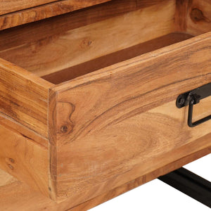 Braunes Sideboard Akazie Massivholz 66x70 cm