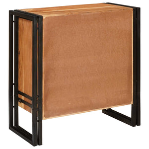 Braunes Sideboard Akazie Massivholz 66x70 cm