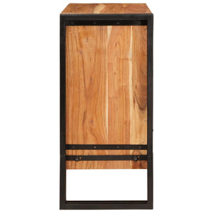 Braunes Sideboard Akazie Massivholz 66x70 cm