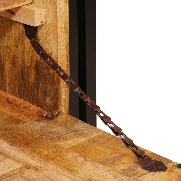 Massivholz Schuhschrank Braun 90x38x45cm
