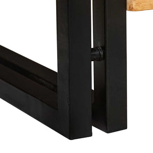 Massivholz Schuhschrank Braun 90x38x45cm