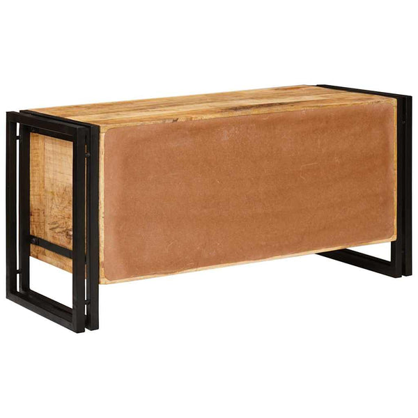 Massivholz Schuhschrank Braun 90x38x45cm