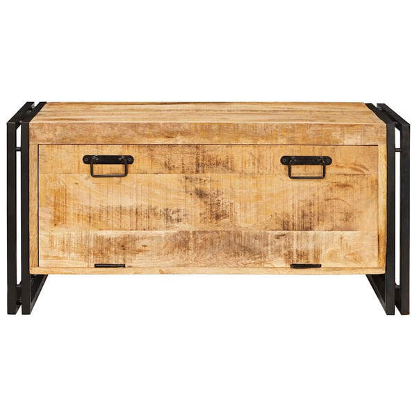Massivholz Schuhschrank Braun 90x38x45cm