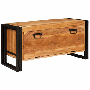 Schuhschrank Akazie Massivholz Braun 90cm