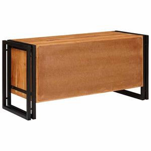 Schuhschrank Akazie Massivholz Braun 90cm