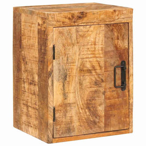 Nachttisch 2er Set Braun Mango Massivholz
