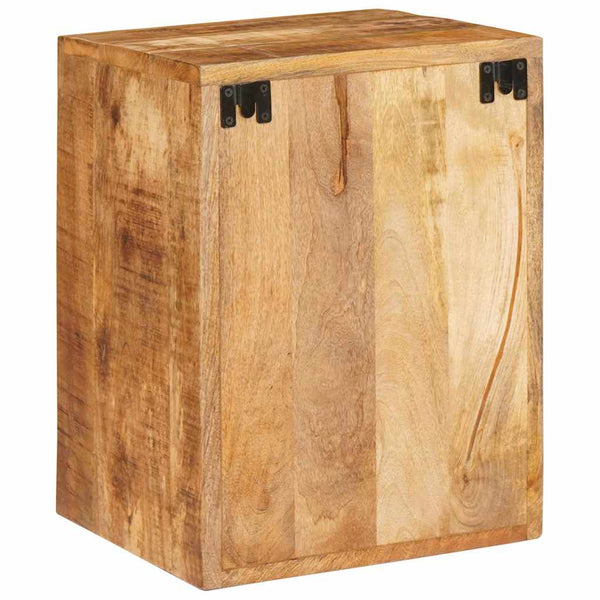 Nachttisch 2er Set Braun Mango Massivholz