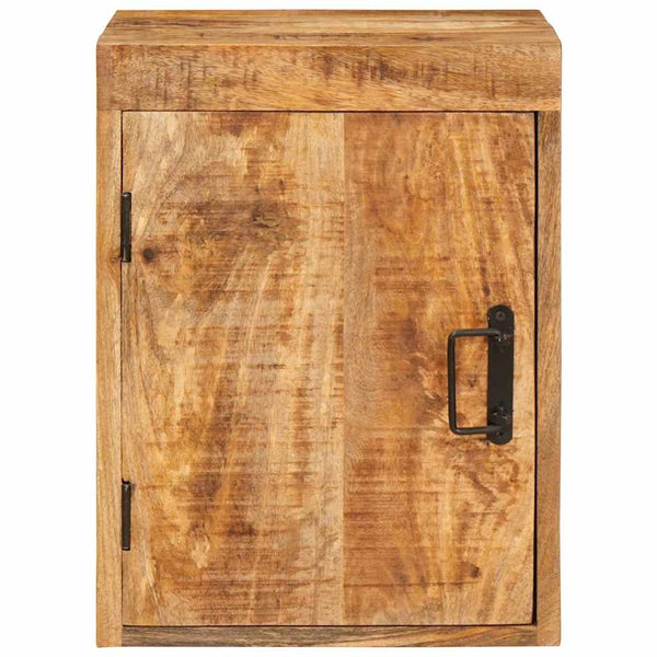 Nachttisch 2er Set Braun Mango Massivholz