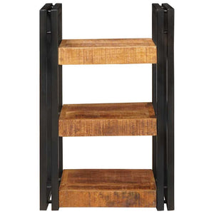 Nachttisch Mango Massivholz Braun/Schwarz