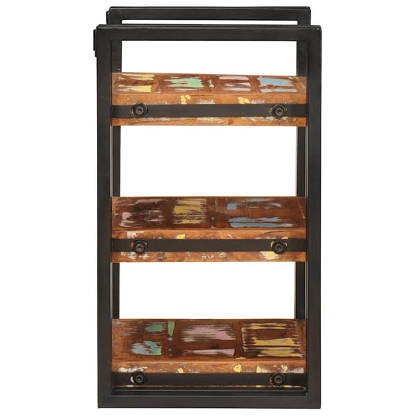 Nachttisch Braun Schwarz Massivholz