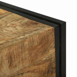 vidaXL Coiffeuses de chambre avec rangement Bois de manguier massif Marron