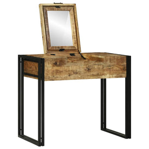 vidaXL Coiffeuses de chambre avec rangement Bois de manguier massif Marron