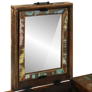 vidaXL Coiffeuses de chambre Multicolore Bois de récupération massif