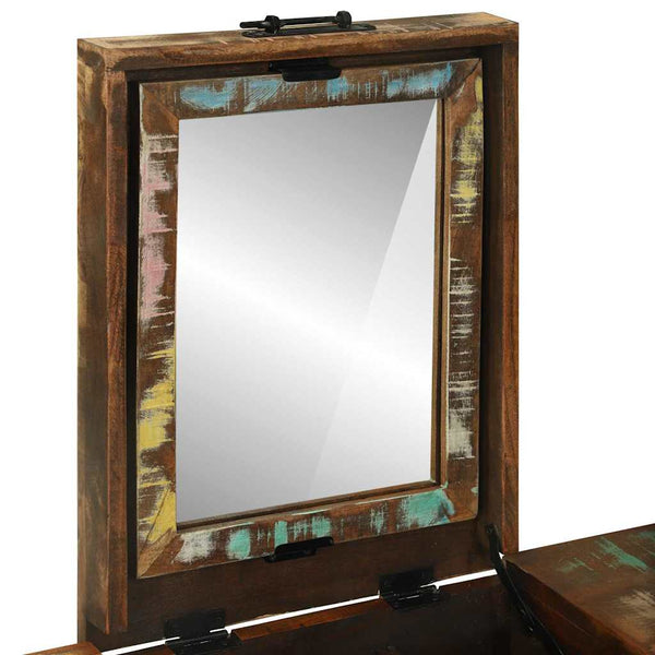 vidaXL Coiffeuses de chambre Multicolore Bois de récupération massif