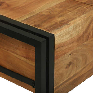 vidaXL Coiffeuses de chambre avec rangement marron en bois de manguier massif