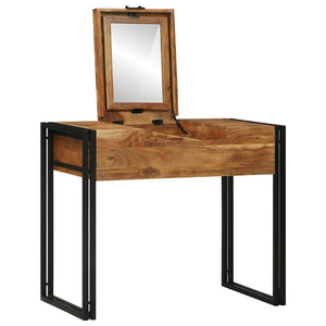 vidaXL Coiffeuses de chambre avec rangement marron en bois de manguier massif