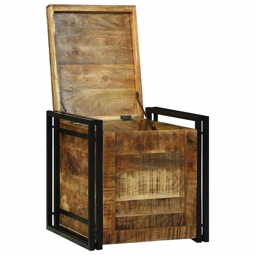 Aufbewahrungsbox Mangoholz 50x50x50 cm