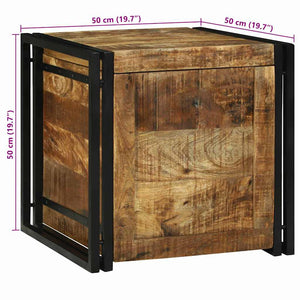 Aufbewahrungsbox Mangoholz 50x50x50 cm