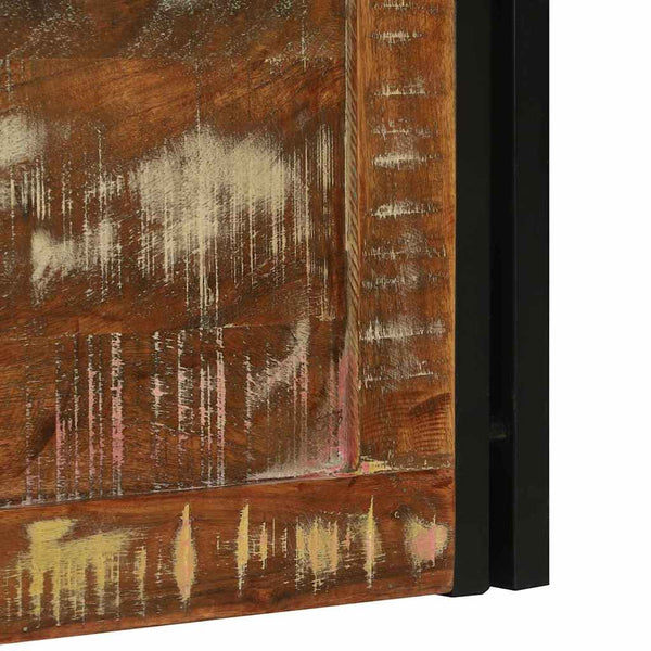 Aufbewahrungsbox Altholz Braun/Schwarz 80x50x50cm