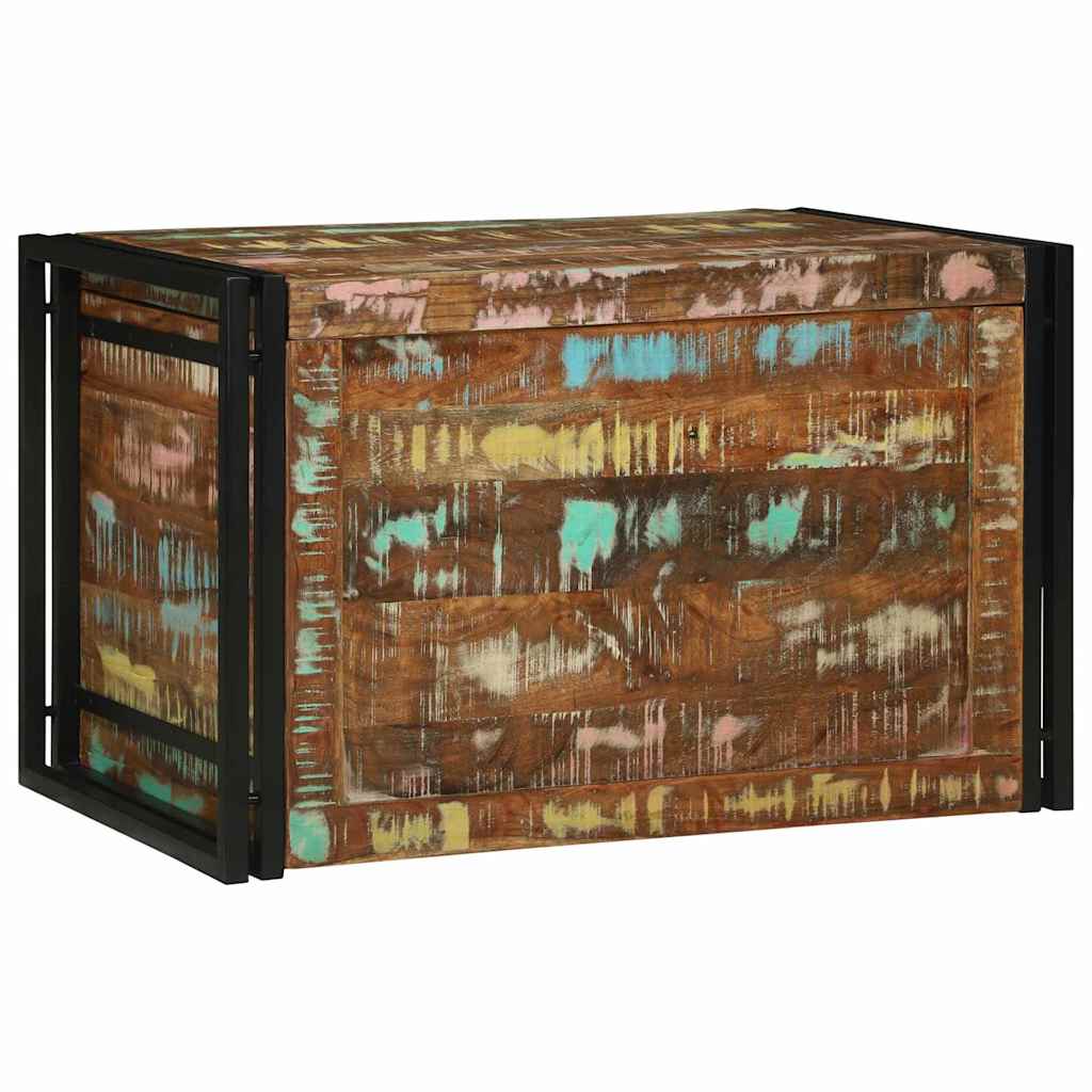 Aufbewahrungsbox Altholz Braun/Schwarz 80x50x50cm